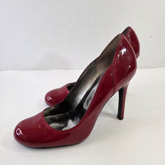 Guess by Marciano Kasenna Ruby Red Patent Leather Heels Size 10 - Picture 3 of 11